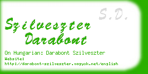 szilveszter darabont business card